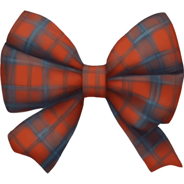 plaid bow emoji