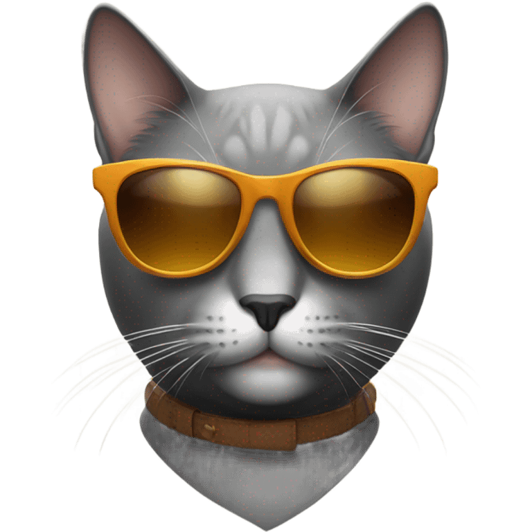 Cat with sunglasses emoji