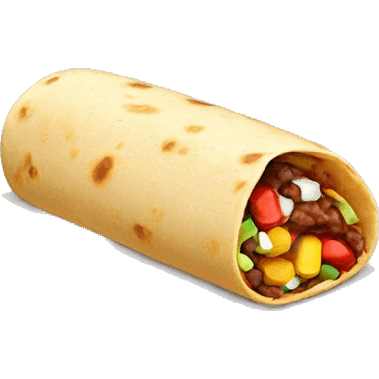 burrito and candy emoji