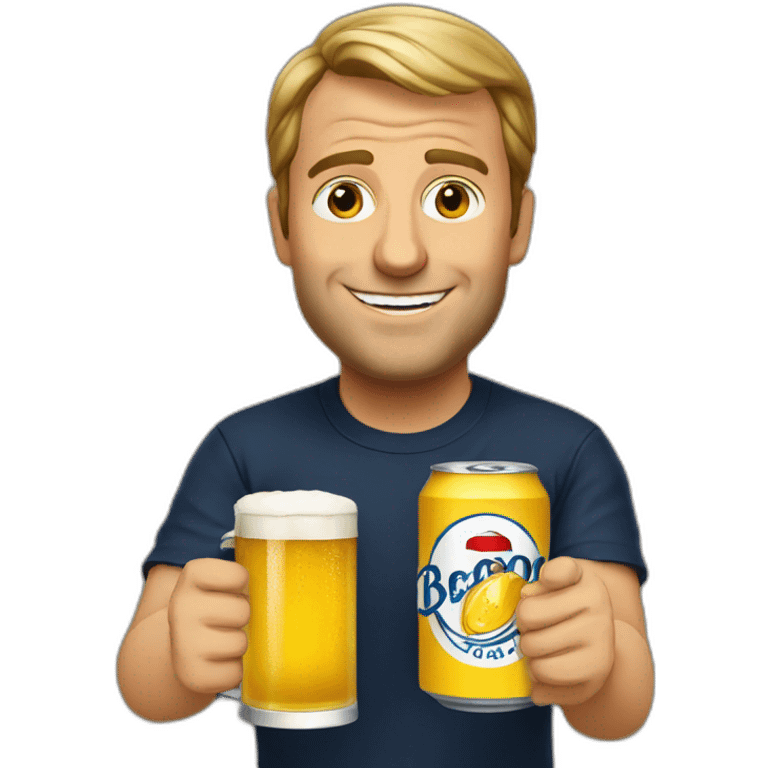 Macron beer emoji