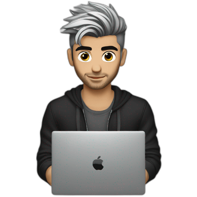 zayn malik with laptop emoji