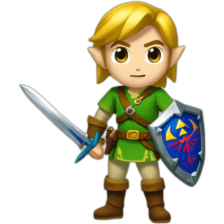 Link de Zelda avec une épée  emoji