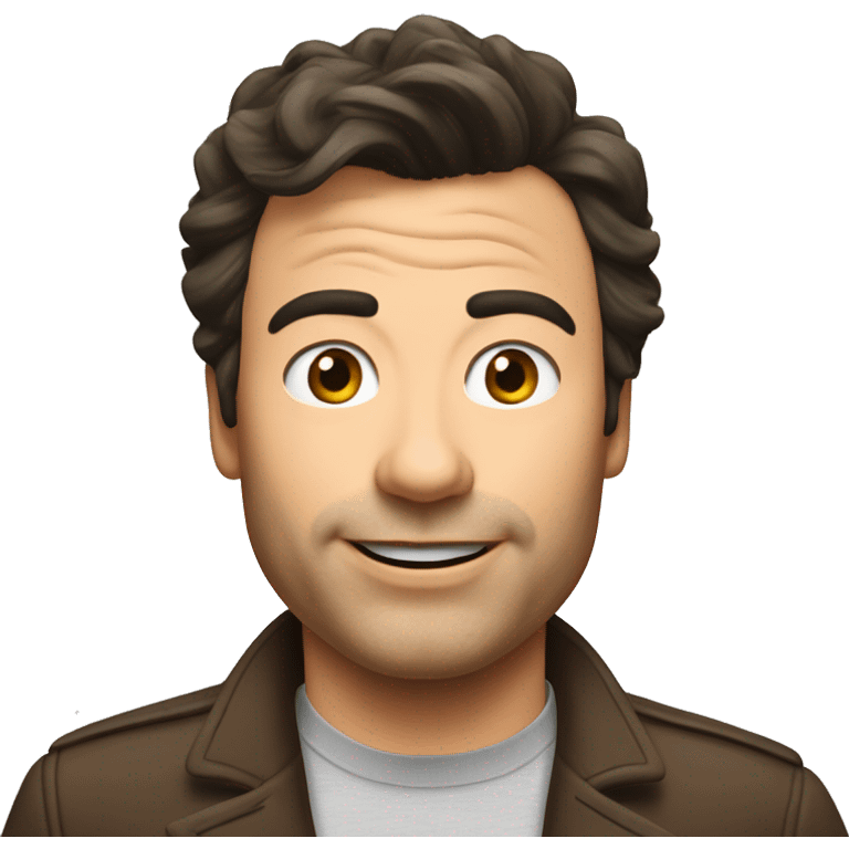 Jimmy Fallon with chest hair emoji