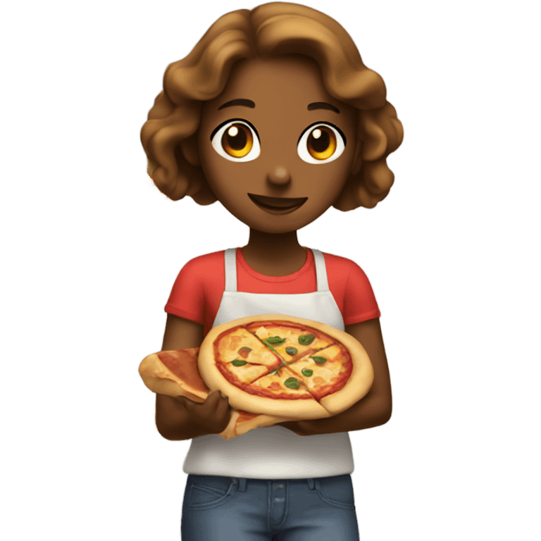  Girl making pizza  emoji