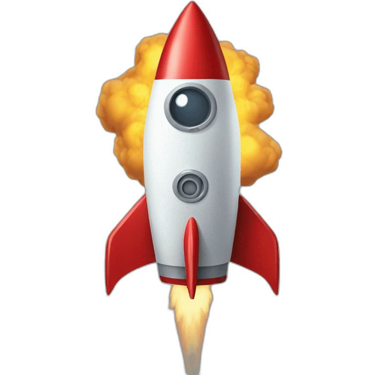 rocket angry emoji