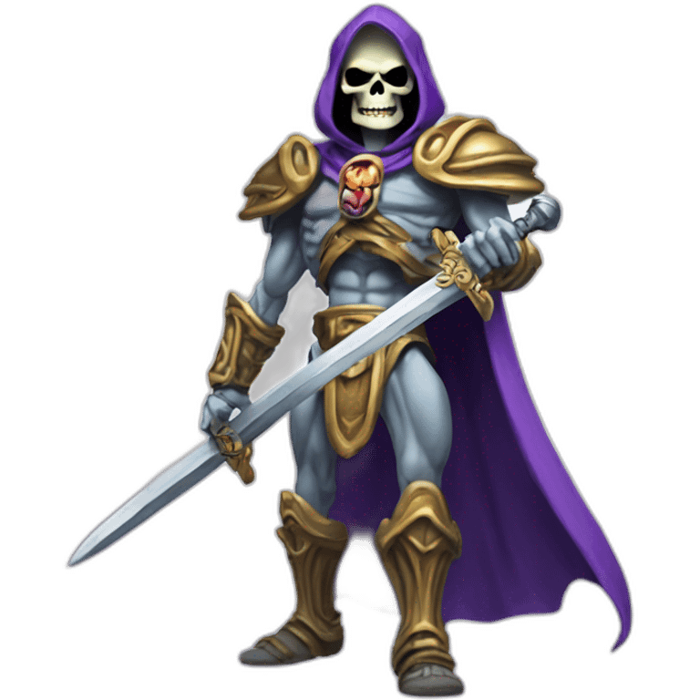 skeletor with sword emoji