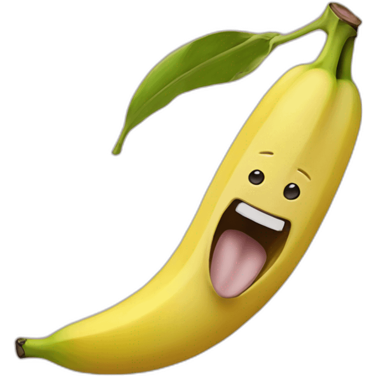 Banane qui souris emoji