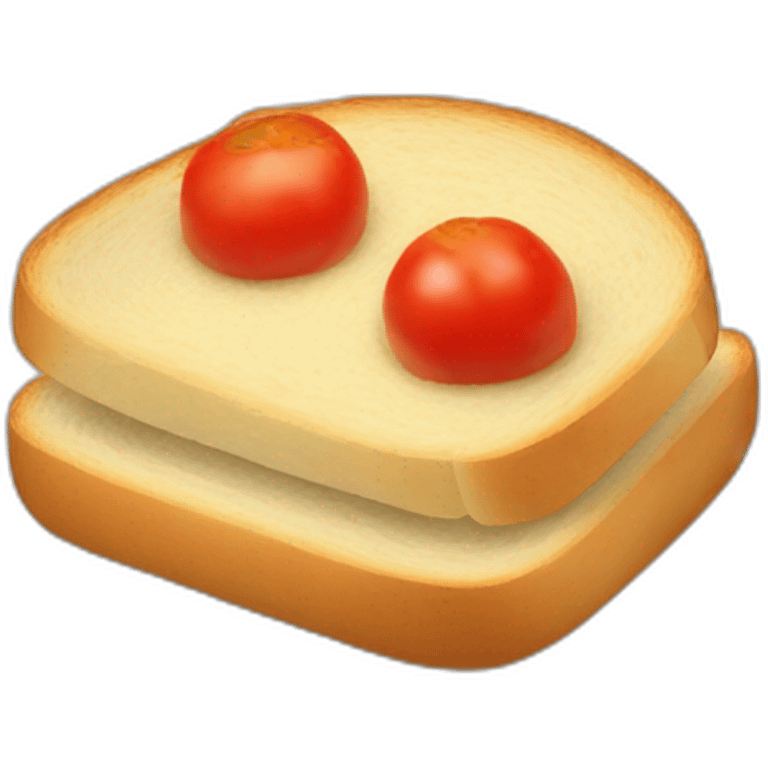 Pan con tomate emoji