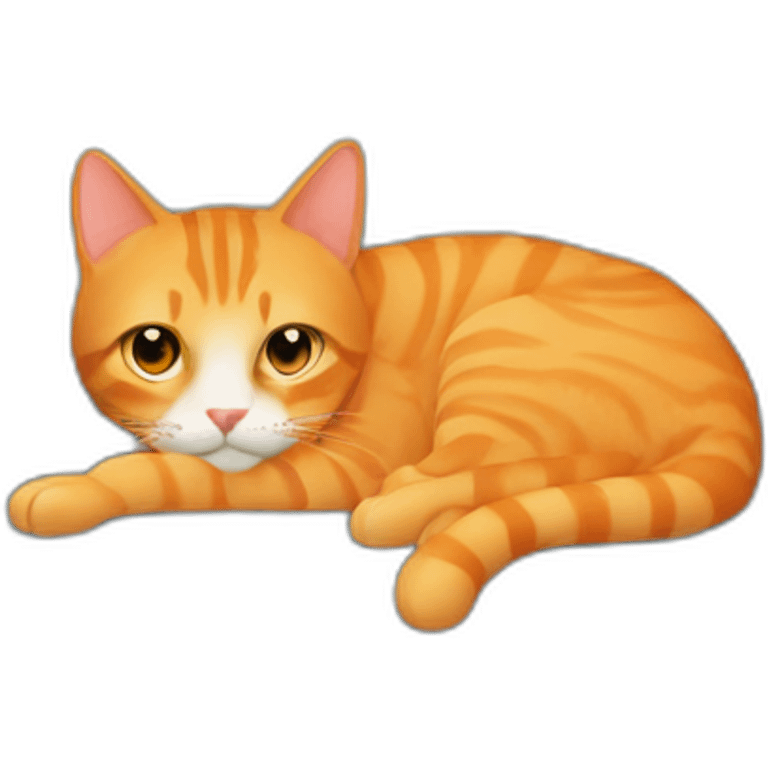 orange tabby cat hiding in a couch emoji