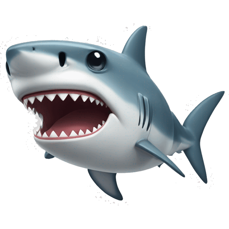 A shark crying emoji