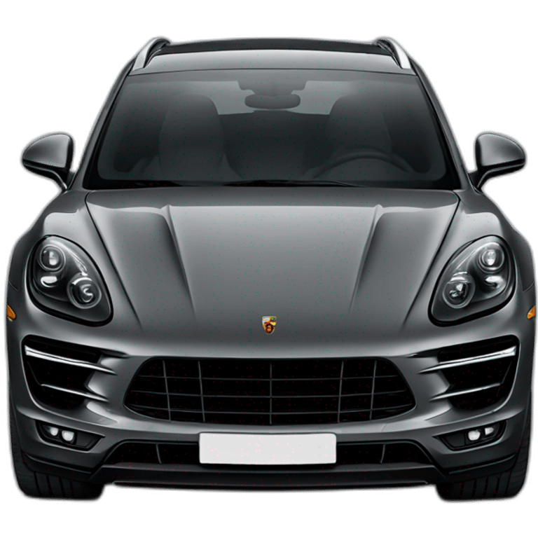 black porsche macan turbo emoji