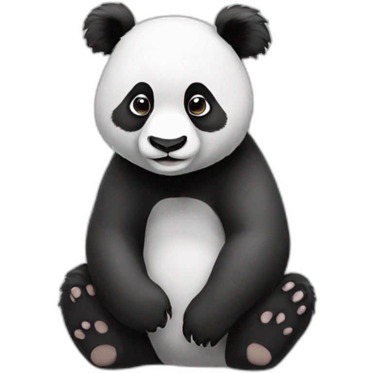 Panda sur koala emoji