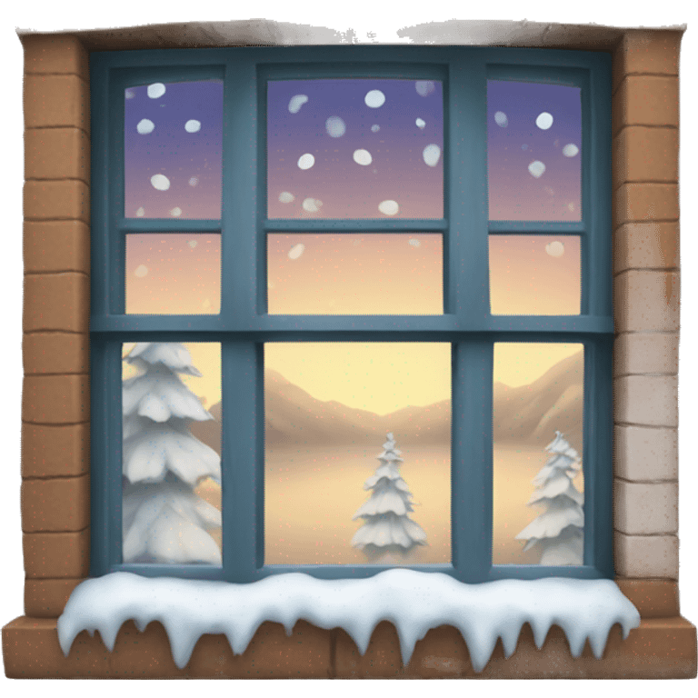 Winter window  emoji