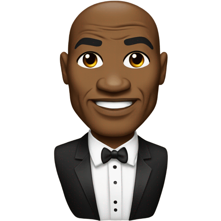 Mike tyson wearing a tuxedo emoji