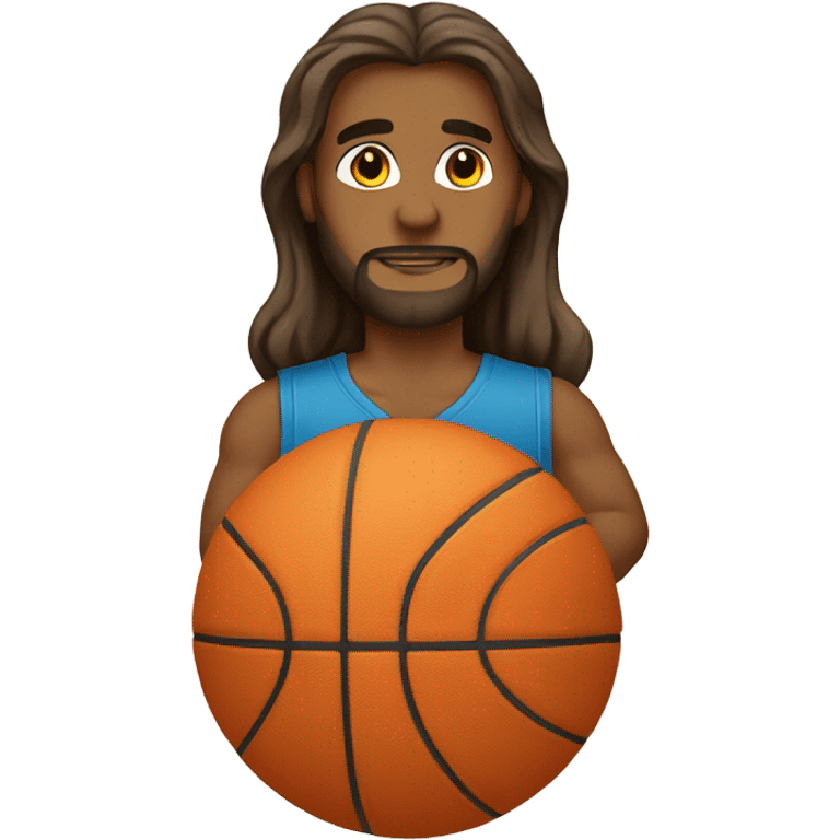 jesus playing basketball emoji