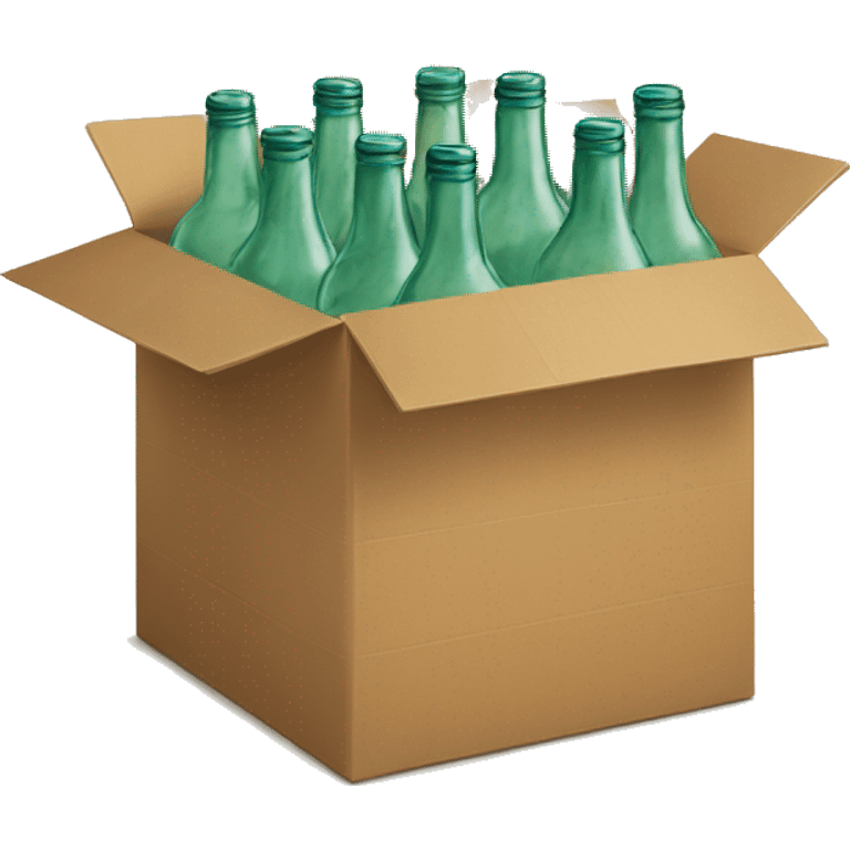 box of empty bottles emoji