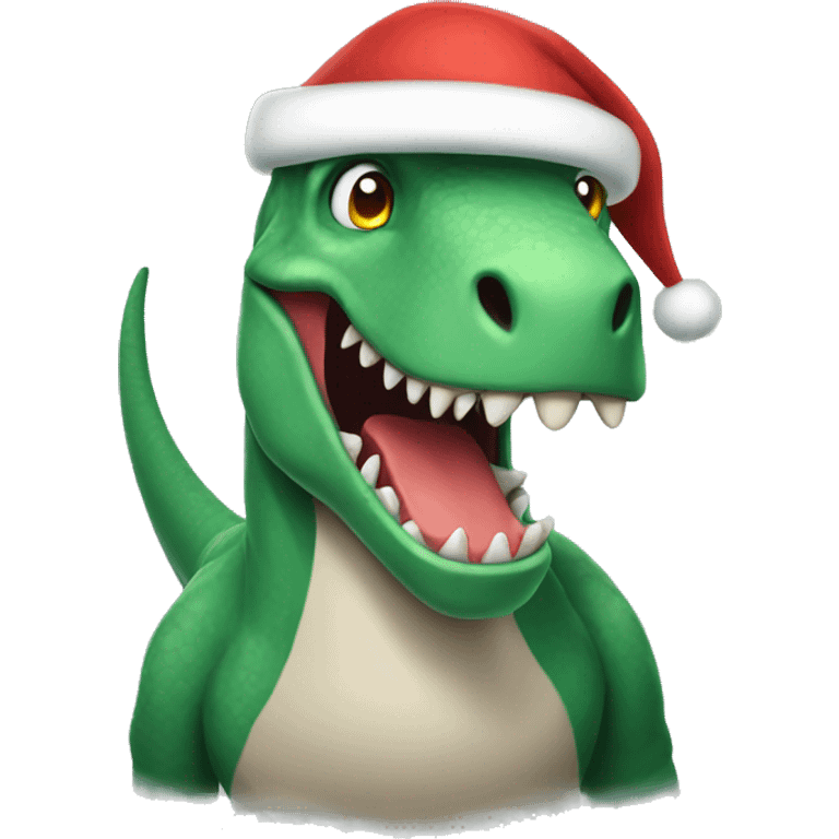 Santa Claus Dinosaur  emoji