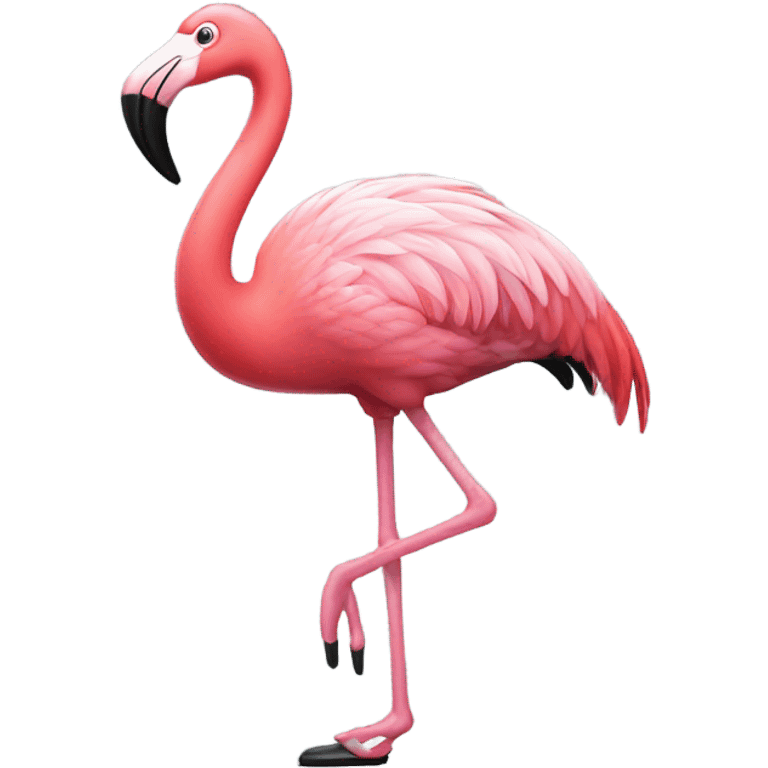 tap dancing flamingo  emoji