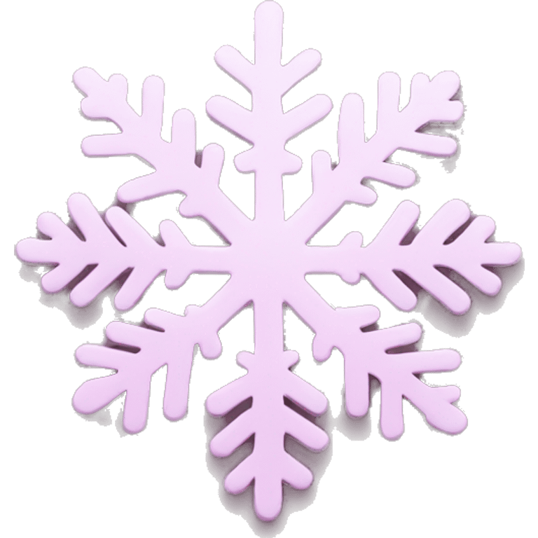 pastel pink snowflake  emoji