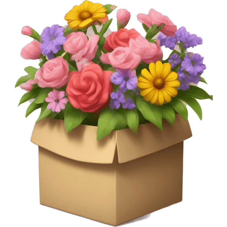 flowers in a hat box latona emoji