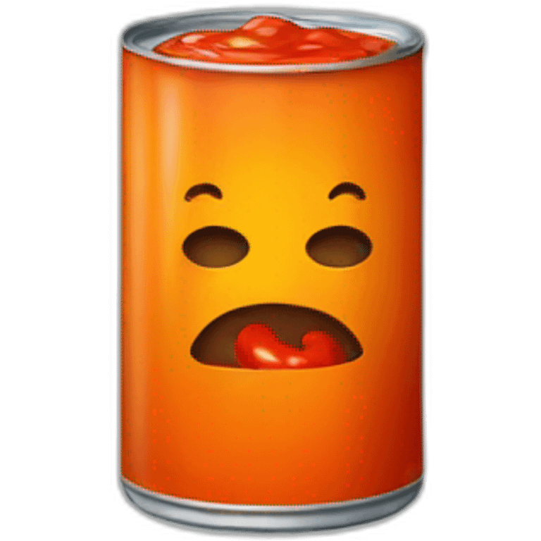 Orange Can of red peppers with sauce emoji