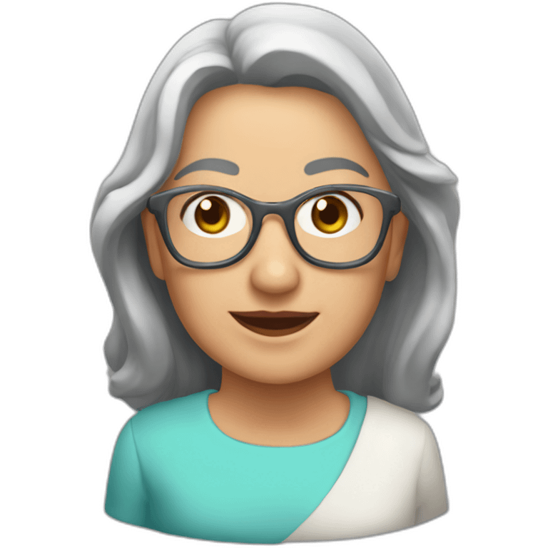 Isabel diaz ayuso detras de un anciano emoji