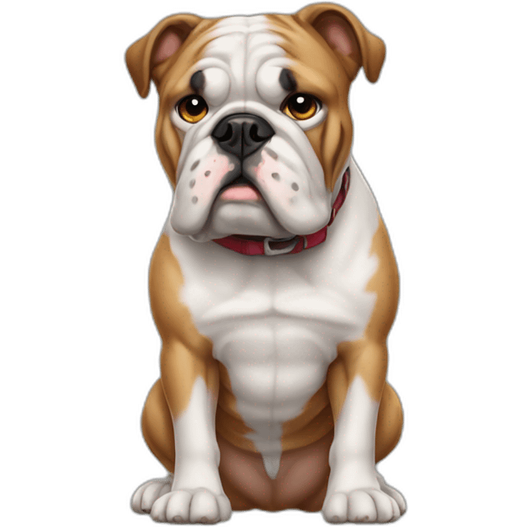 Dog Bulldog full-height emoji