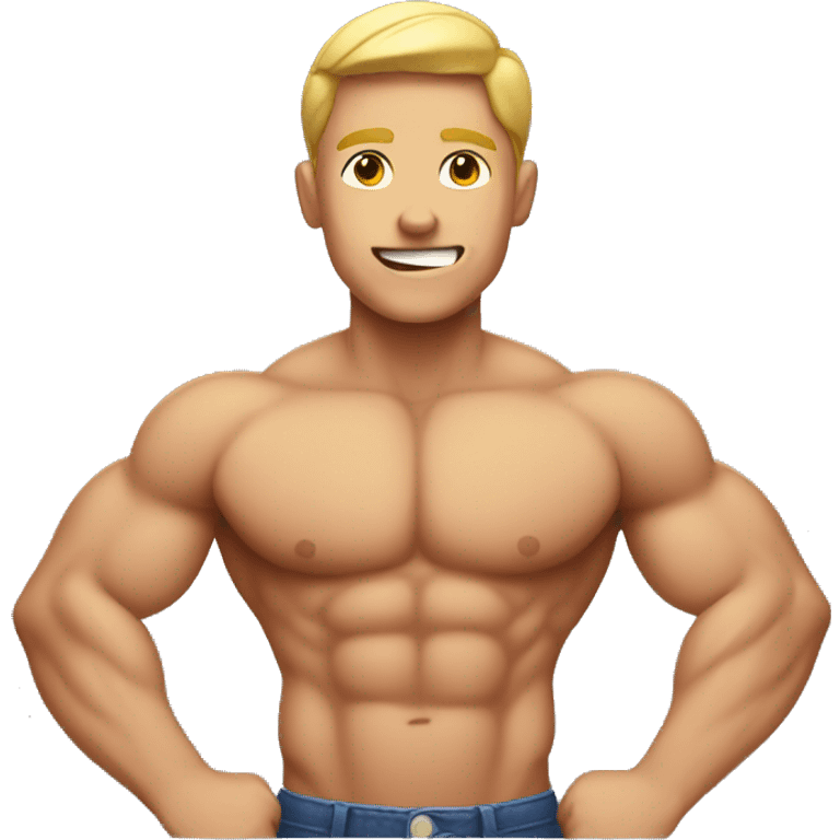 muscle boy emoji