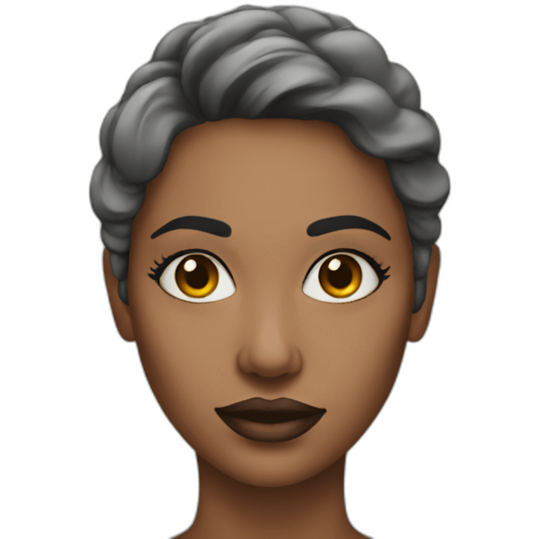 A woman doing makeup emoji