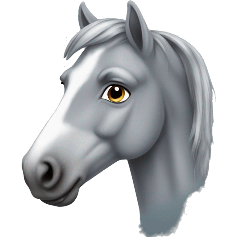 Dapple grey horse emoji