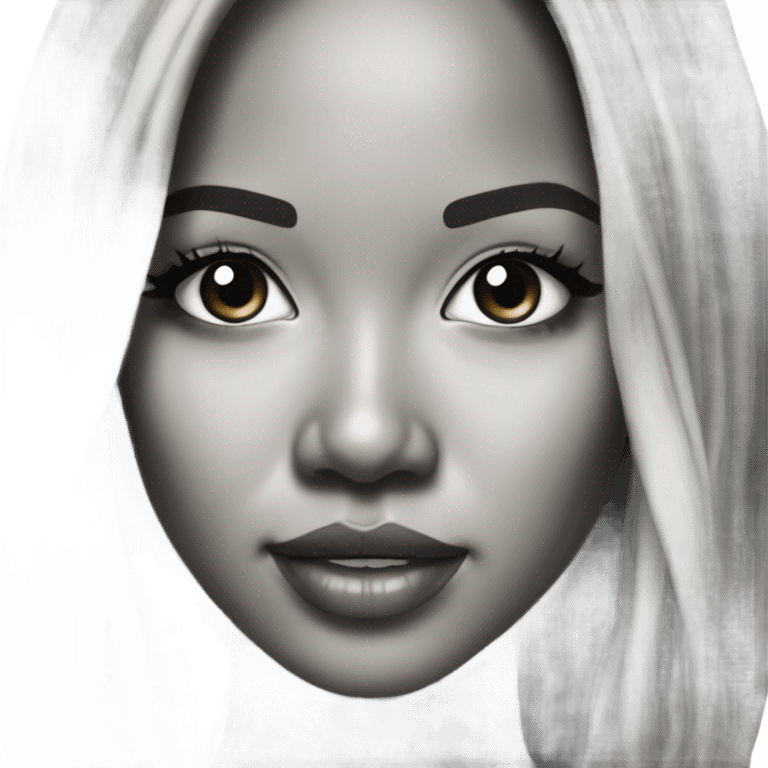 3d Hyper Realistic tattoo Karrueche Tran photo  emoji