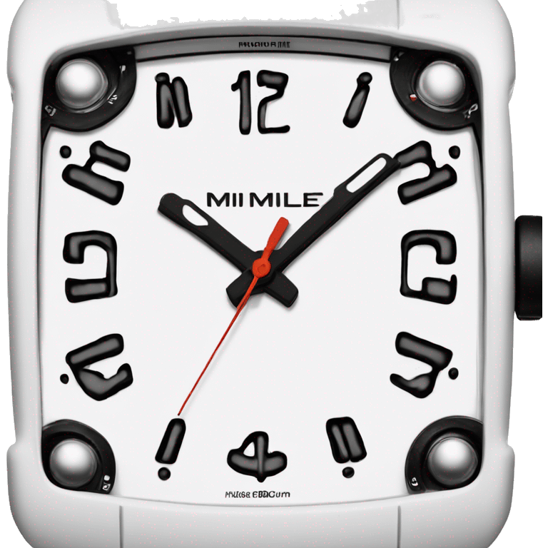 white watch Richard Mille emoji