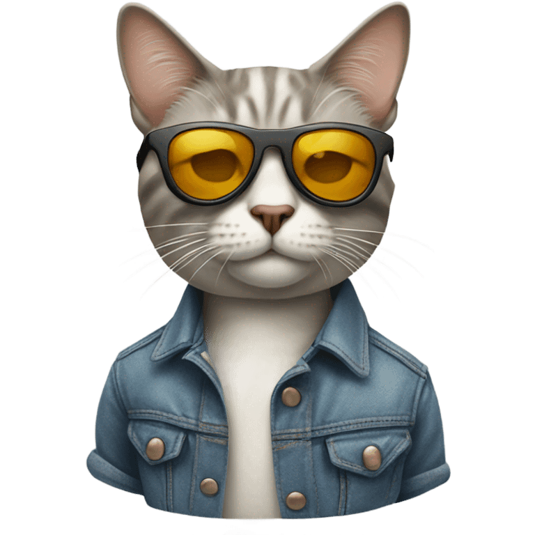 Cat with sunglasses emoji