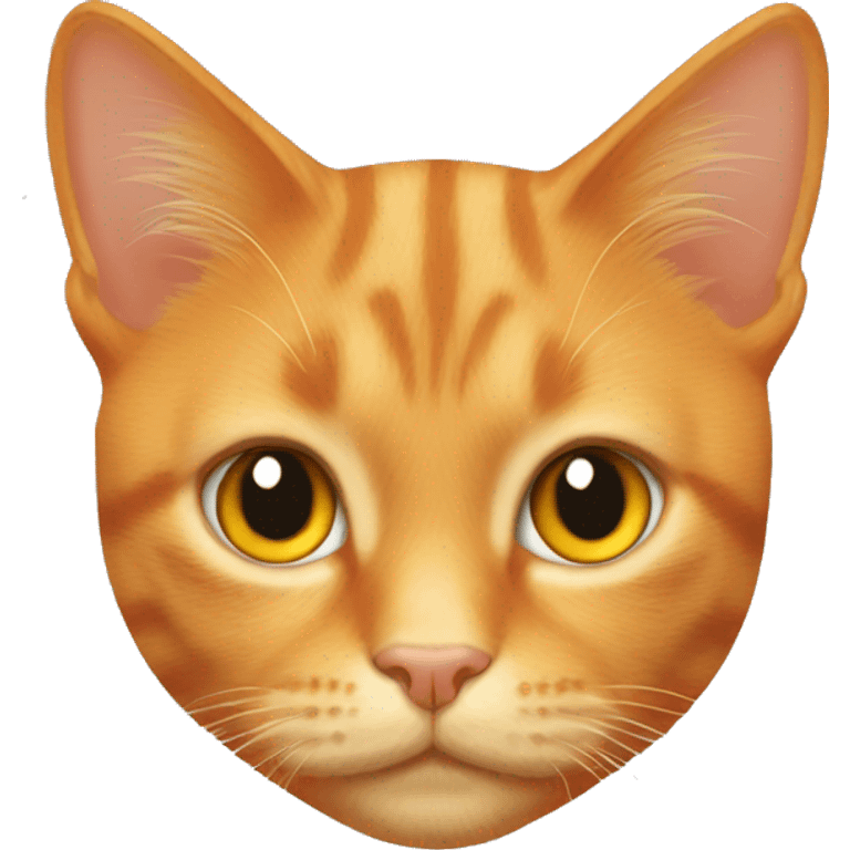 Orange tabby cat with gold eyes emoji