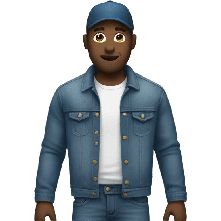 Man with big jeans emoji