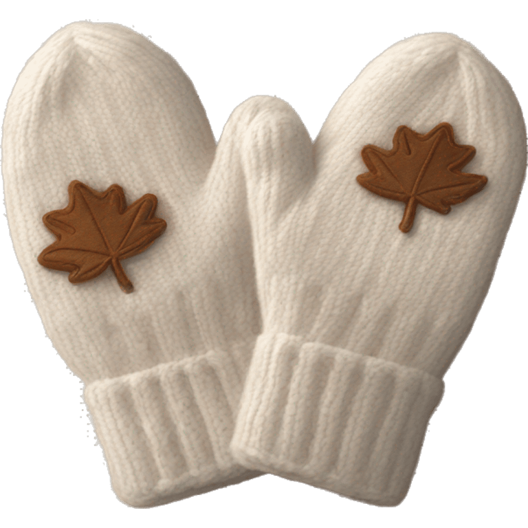 Cozy fall mittens  emoji