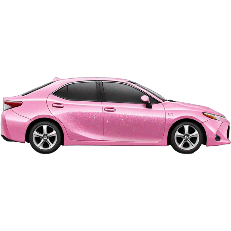 Pink Toyota XSE with glitter  emoji