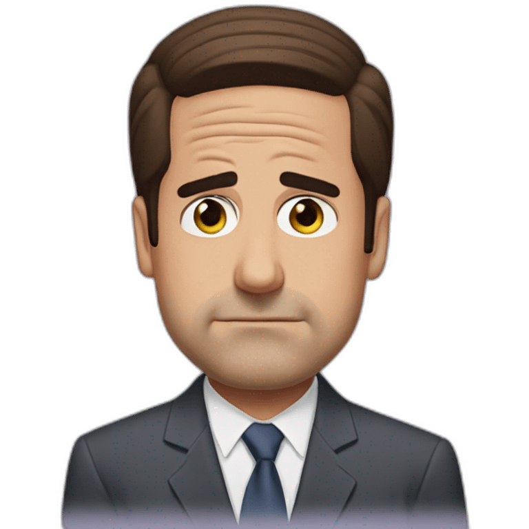 Michael scott in pain emoji