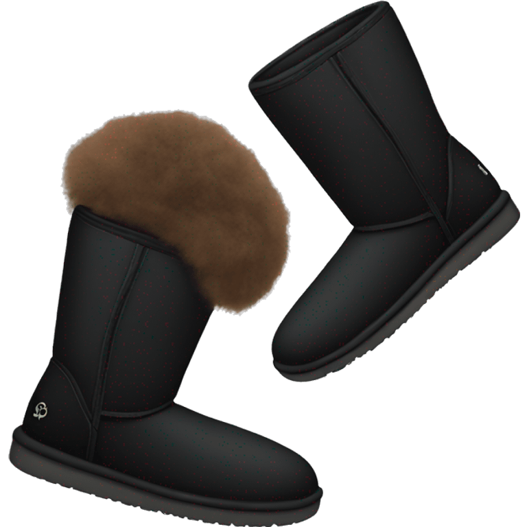 Black uggs emoji