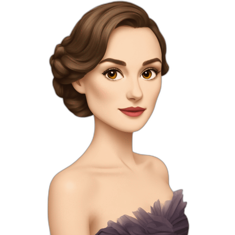 Keira Knightley In an evening dress emoji