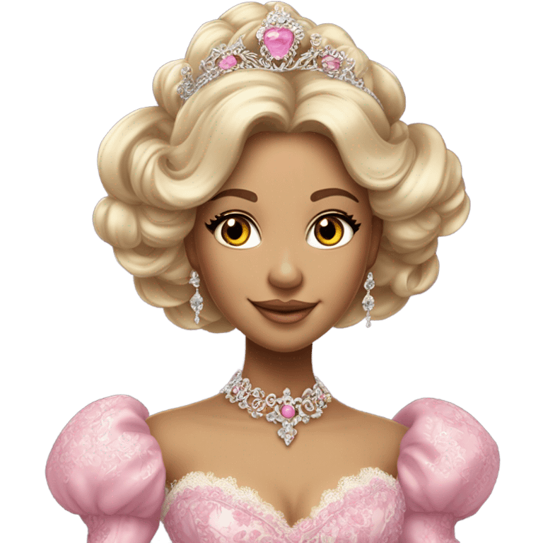 Rococo pink princess emoji