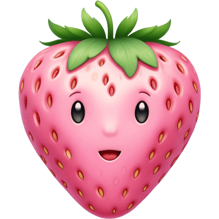 pastel pink strawberry emoji