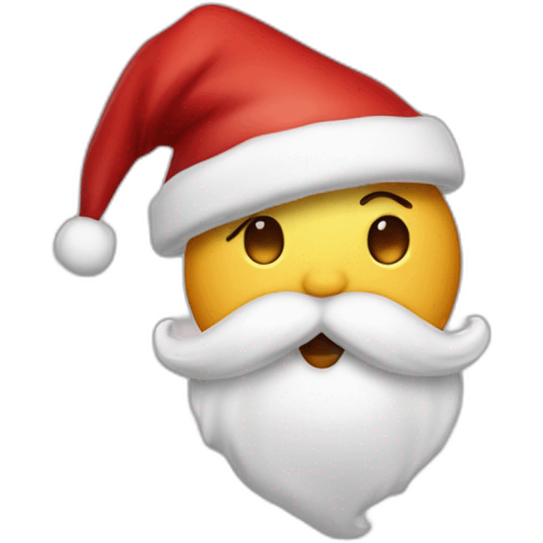 santa sticking out his tongue emoji