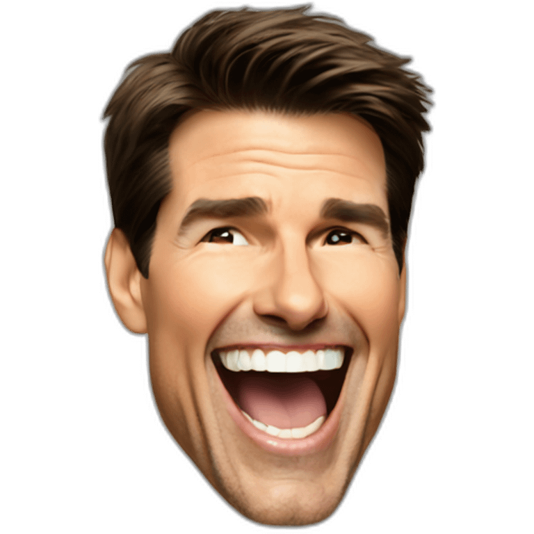 Tom Cruise laughing emoji