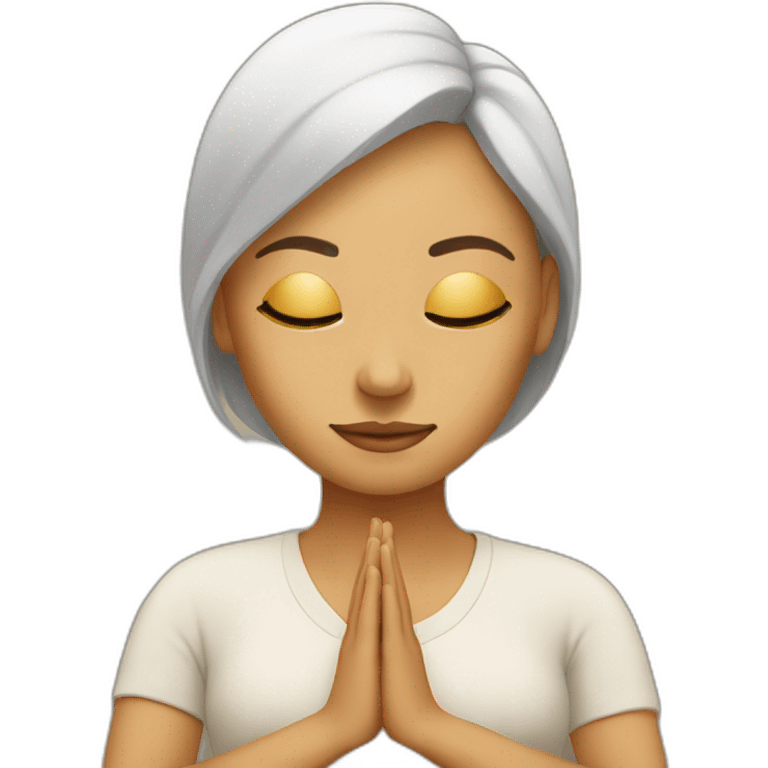 lady doing meditation emoji