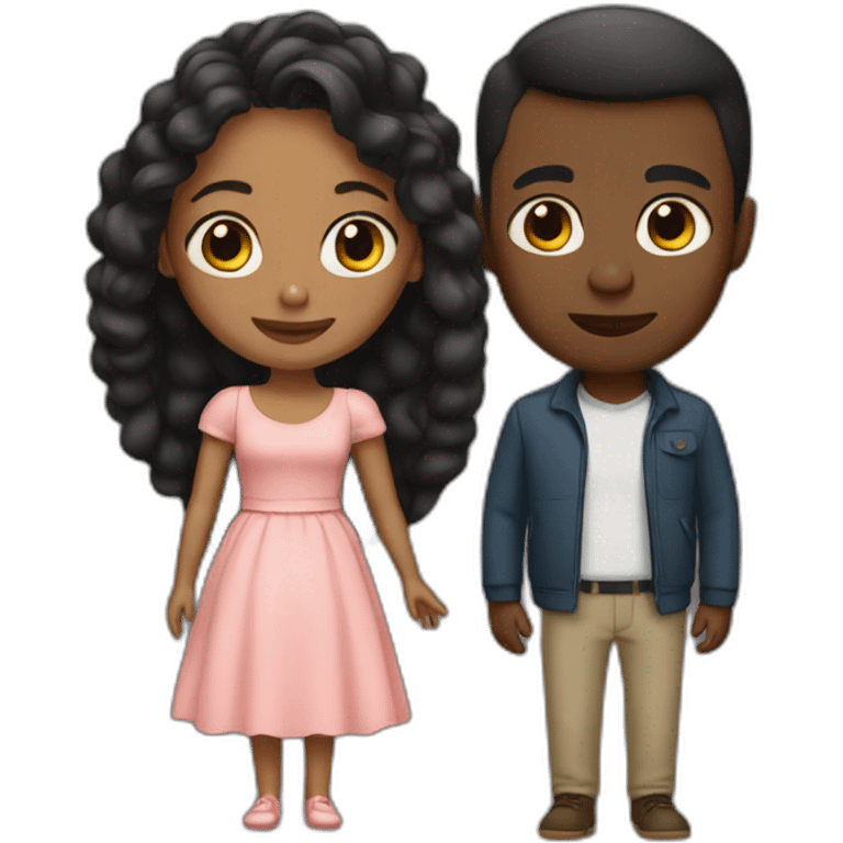 Racial love emoji