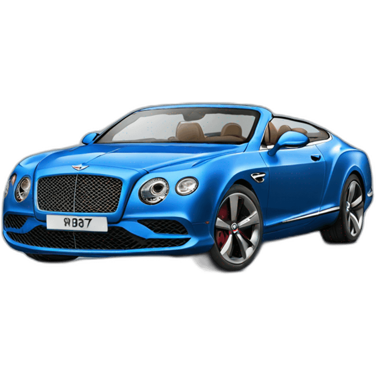 Bentley speed blue emoji