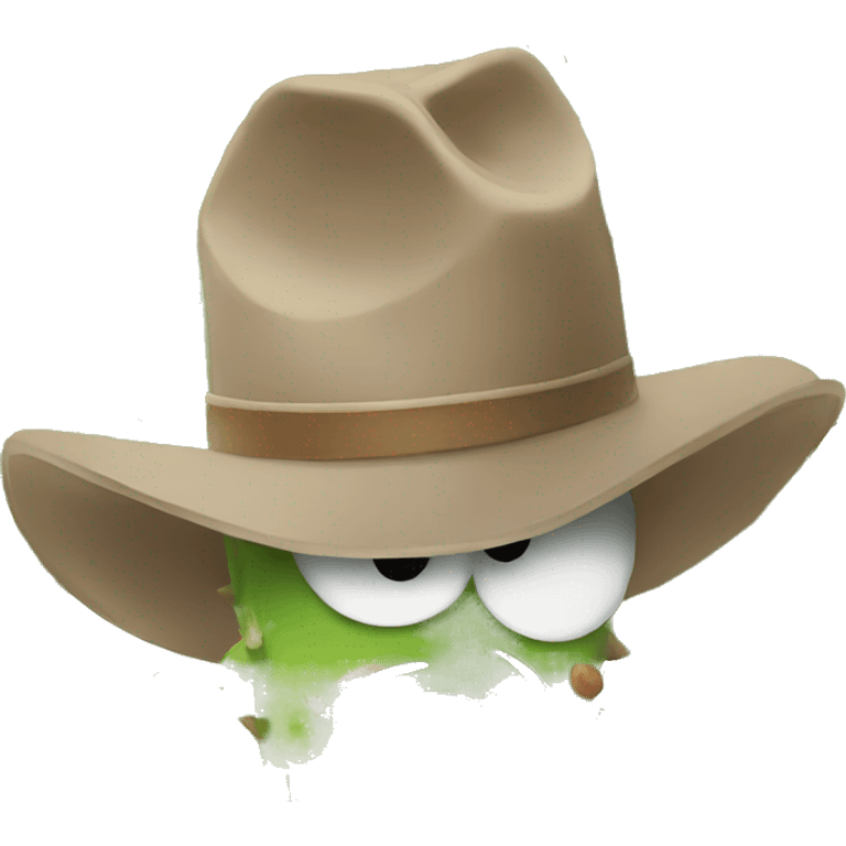 Cowboy Cactus crying emoji