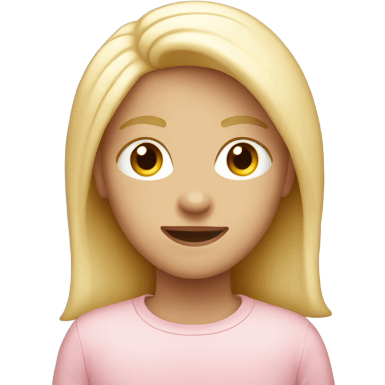 Light pink iPhone  emoji