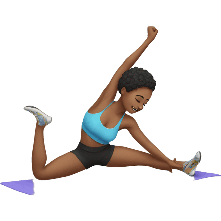 stretching after gym emoji